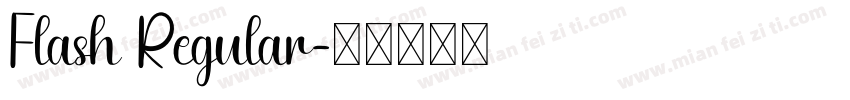 Flash Regular字体转换